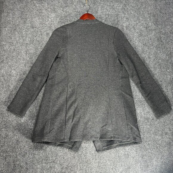 Banana Republic Sweater Women XS Gray Cotton Blend Cardigan Open Pockets - Picture 6 of 7